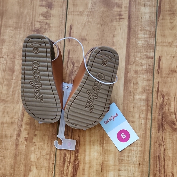 Cat & Jack Brown Sandals with Adjustable Buckles - Picture 2 of 4